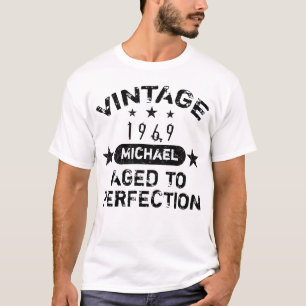 Vintage 1969 Personalised Grunge T-Shirt