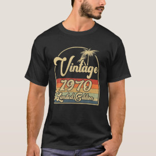 Vintage 1970 52Nd Birthday Limited Edition 52 Year T-Shirt