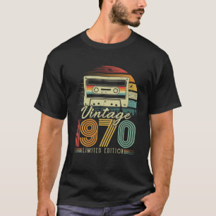 Vintage 1970 Retro Cassette 1970 56th Birthday 56 T-Shirt