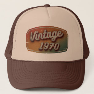 VINTAGE 1970 RETRO CLASSIC GIFT TRUCKER HAT