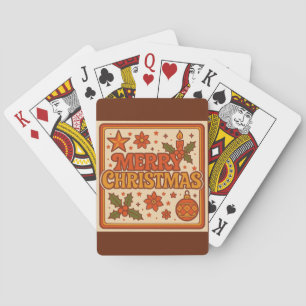 Vintage 1970s Merry Christmas Playing Cards