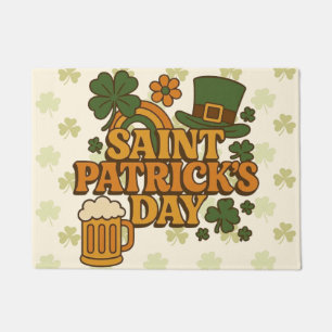 Vintage 1970s Saint Patrick's day  Doormat
