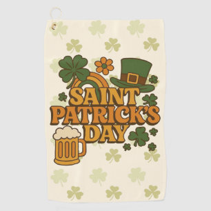 Vintage 1970s Saint Patrick's day Golf Towel