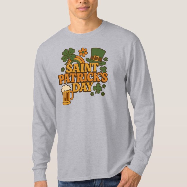 Vintage 1970s Saint Patrick's day  T-Shirt (Front)