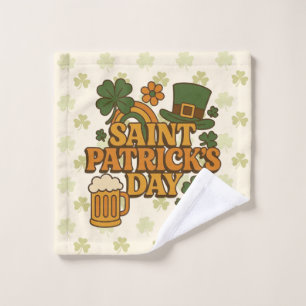 Vintage 1970s Saint Patrick's day  Wash Cloth
