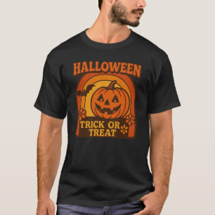 Vintage, 1970s style Halloween pumpkin T-Shirt