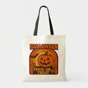 Vintage 1970s Trick or Treat Halloween Tote Bag