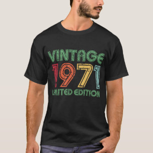 Vintage 1971 Limited Edition 53rd Birthday T-Shirt