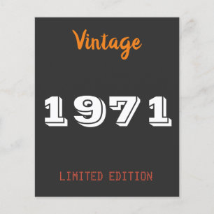 Vintage 1971 Limited Edition 55th Birthday Gift 
