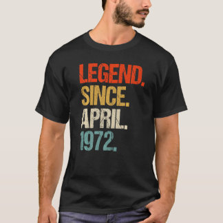 vintage 1972 51st birthday retro 51 years old T-Shirt