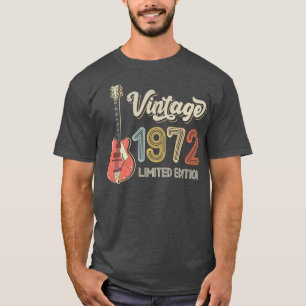 Vintage 1972 Guitar lovers 50th Birthday Electric T-Shirt