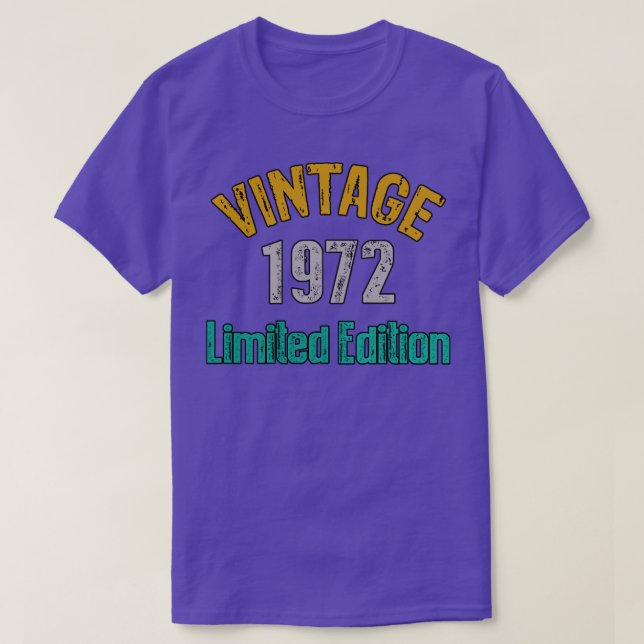 Vintage 1972 limited edition1 T-Shirt (Design Front)