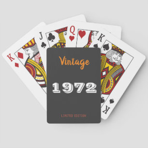 Vintage 1972 Limited Edition Poker Cards – Unique 