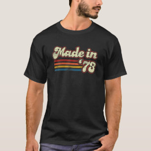 Vintage 1973 48Th Birthday Made In 1973 Born In 19 T-Shirt