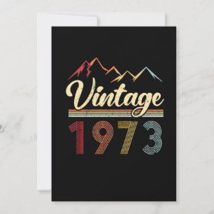 Vintage 1973 48th Birthday Retro 48 Years Old Invitation