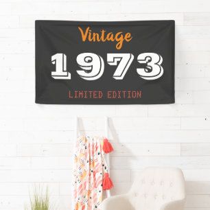 Vintage 1973 Limited Edition Banner – Retro 53rd