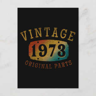 VINTAGE 1973 ORIGINAL PARTS POSTCARD