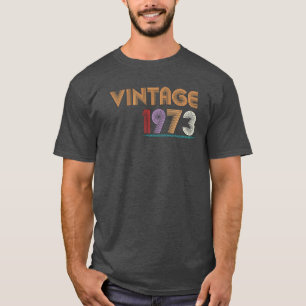 Vintage 1973 Retro 50th Birthday Gift T-Shirt