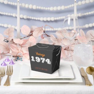 Vintage 1974 limited edition 50th Birthday Gift Favour Box