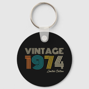 Vintage 1974 Limited Edition 50th Birthday Key Ring