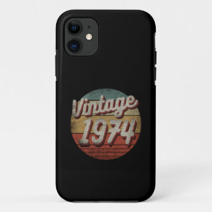 VINTAGE 1974 MEN WOMEN BIRTHDAY GIFT iPhone 11 CASE