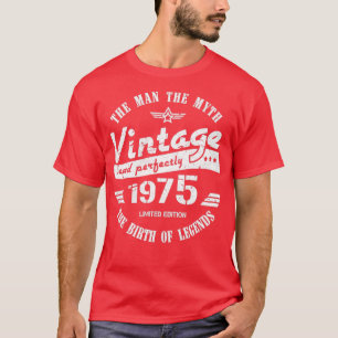 Vintage 1975 47th Birthday Gift For Men 1 T-Shirt