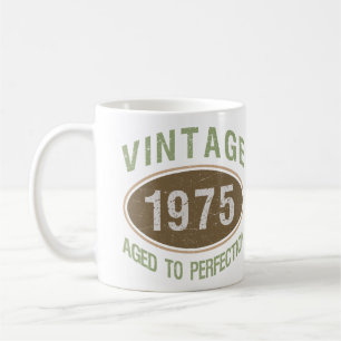 Vintage 1975 50th Birthday Coffee Mug