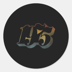Vintage 1975 Birthday Shirt For Men Retro 50th Bir Classic Round Sticker