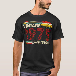 Vintage 1975 Birthday Shirt Limited Edition 1975 B