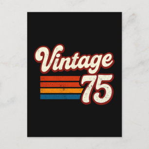 Vintage 1975 Made in 1975 50th Birthday 50 Years Holiday Postcard