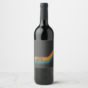 Vintage 1975 Retro Design Wine Label