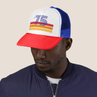 Vintage 1975 Retro Stripe Sun 50th Birthday