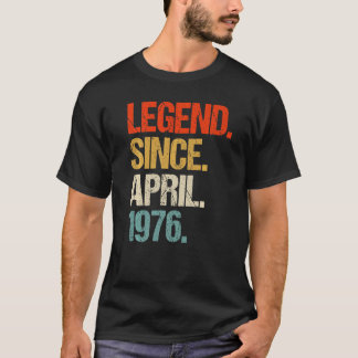 vintage 1976 47th birthday retro 47 years old  1 T-Shirt