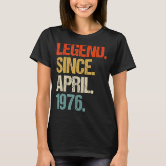 vintage 1976 47th birthday retro 47 years old T-Shirt