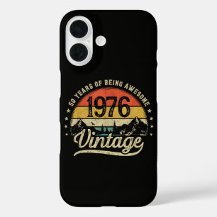 Vintage 1976 50 Years Old 50th Birthday iPhone 16 Case