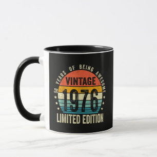 Vintage 1976 50th Birthday Born In 1976 Mug