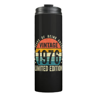 Vintage 1976 50th Birthday Born In 1976 Thermal Tumbler
