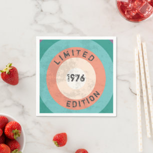 Vintage 1976 50th Birthday Party Decor – Limited Napkin