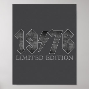 Vintage 1976 Clic 50 Years Old Bday 50th Birthday  Poster
