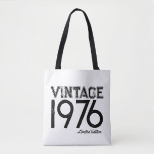 Vintage 1976 Custom Year Tote Bag