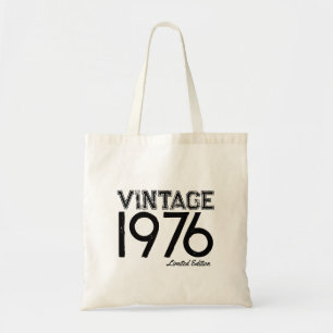 Vintage 1976 Custom Year Tote Bag