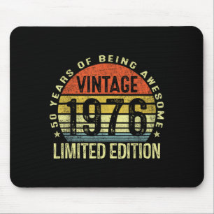 Vintage 1976 Limited Edition 50 Year Old 50th Birt Mouse Pad