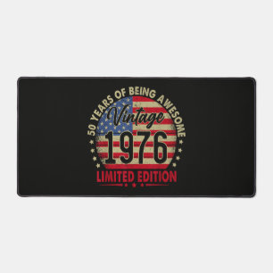 Vintage 1976 Limited Edition 50th Birthday Desk Mat