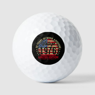 Vintage 1976 Limited Edition 50th Birthday Golf Balls