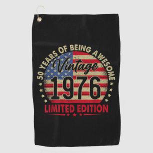 Vintage 1976 Limited Edition 50th Birthday Golf Towel