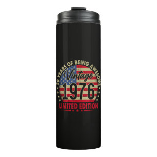Vintage 1976 Limited Edition 50th Birthday Thermal Tumbler