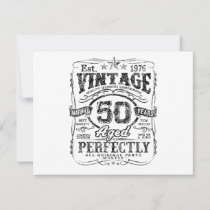 Vintage 1976 Limited Edition Shirt 50 Year Old 50t