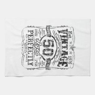 Vintage 1976 Limited Edition Shirt 50 Year Old 50t Tea Towel