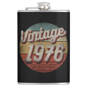 VINTAGE 1976 MEN WOMEN BIRTHDAY GIFT HIP FLASK