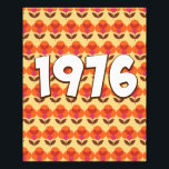 Vintage 1976 photo print<br><div class="desc">Vintage 1976 retro design.</div>